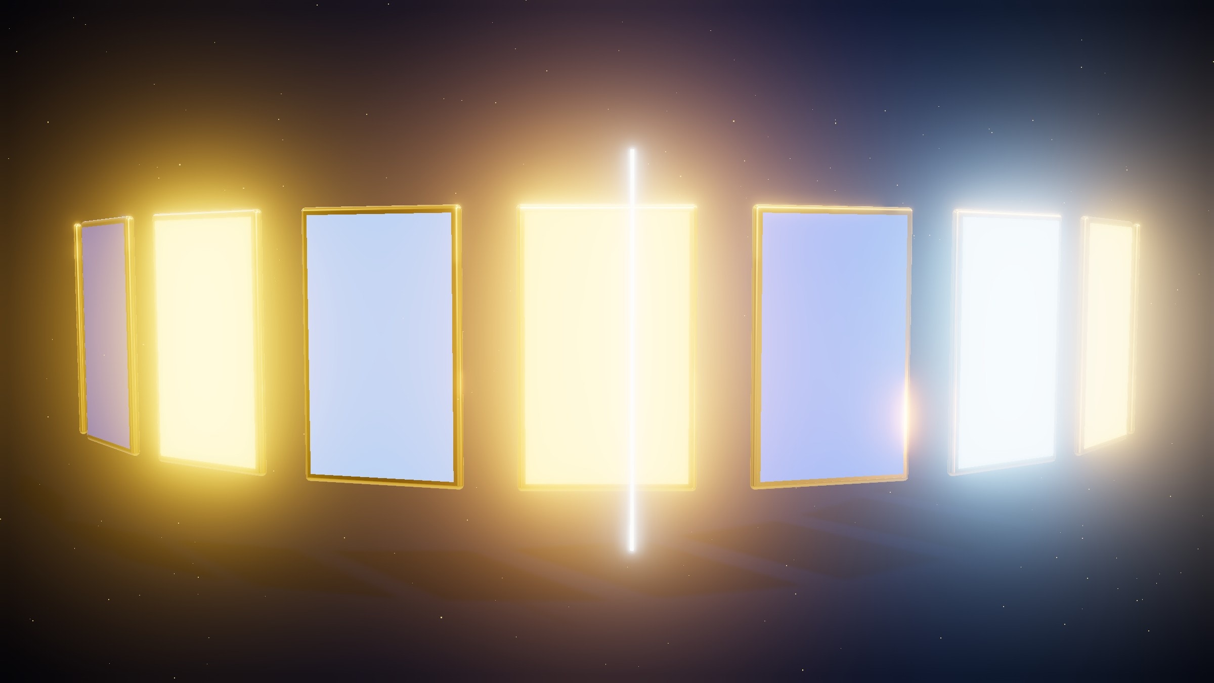 Abstract 3D render representing Video Editing